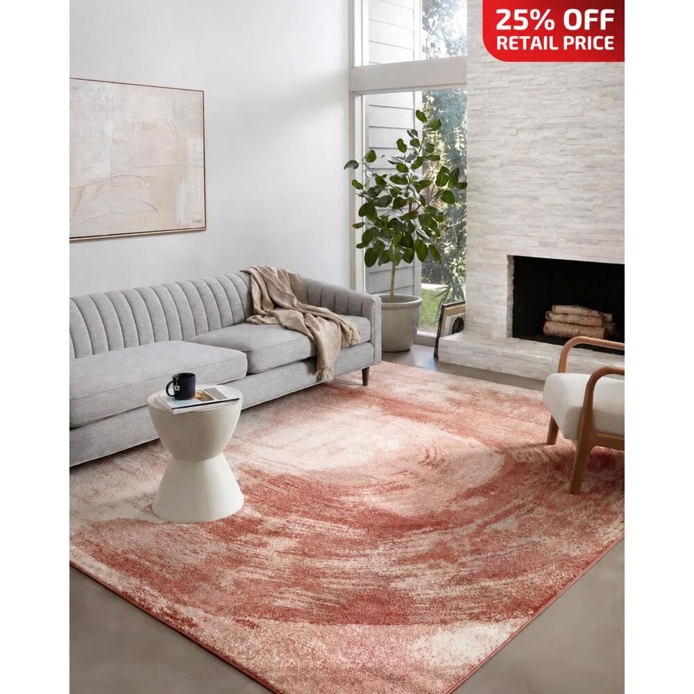Brand New Loloi II Spirit SPI-03 Area Rug – Rose/Spice, 5'3" × 7'6"